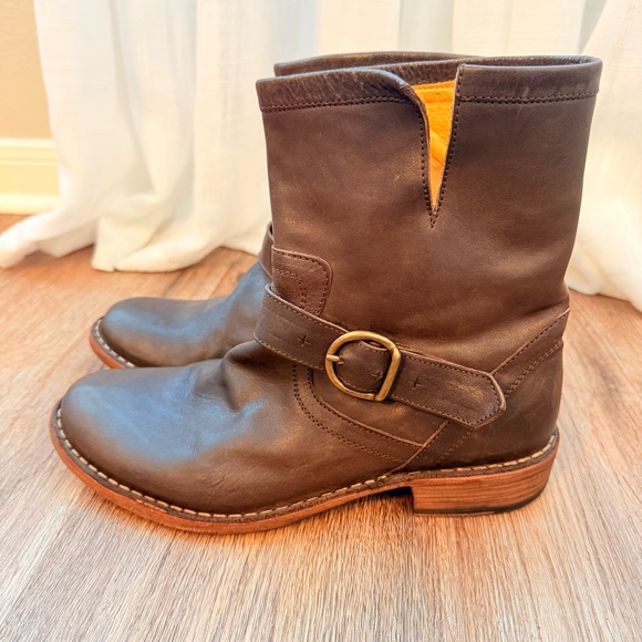 Fiorentini + Baker Eli Eternity Biker Brown Leather Boots Size 38 US 7.5 Biker - Picture 4 of 9